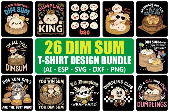 Adorable Eats: The Ultimate Dim Sum & Dumpling Design Bundle
