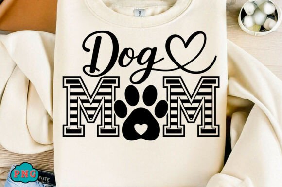 Celebrate Furry Friends: The Dog Mom Paw T-Shirt Design