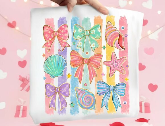 Coastal Charm: Creating a Pastel Summer Beach Shirt Design