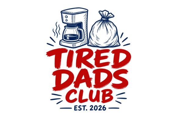 The Ultimate Tired Dads Club Coffee T-Shirt Design: A Creative Asset